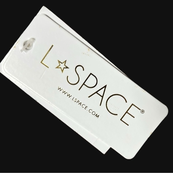 🌻NEW w/tag L*Space Champagne "Brittany" Shimmer Triangle Bikini Top Size Small - Picture 10 of 10